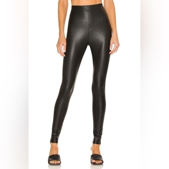 Commando Faux Leather Animal Legging in Croc - Picture 1 of 11